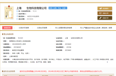 上海优质生物科技公司技术转让，机会难得，低价急售